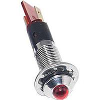 Mallory Sonalert FL1M-8SJ-2-R12V Indicators LED RED 8MM NUT 12VAC/DC