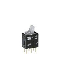 NKK Switches GW12LJPD Paddle Switches SPDT ON-ON 0.4VA AMB STRAIGHT PC