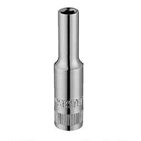 SATA 11401 1/4inch DR. 6PT. DEEP SOCKET (S.A.E.) / (METRIC)