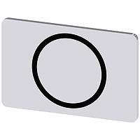 SIEMENS 3SU19000AD810QA0 Labeling Plate, O INSCR. LABEL,SILV 17.5 X 27MM, SYMBOL: O