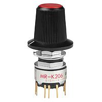 NKK Switches MRK206-CC Rotary Switches DP6 POS ROTARY .4VA MAX .7" DIAM