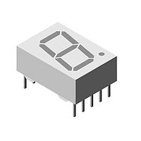 Vishay General Semiconductor TDSR1360-IK Numeric Display 7-Seg Red 13 mm Common cathode