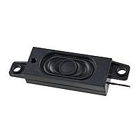 Same Sky (formerly CUI Devices) CES-571423-28PM Enclosed speaker, 57.5 x 14.85mm rectangle, 23mm deep, cloth, Nd-Fe-B, w/case, 2W, 8?, 700Hz, Panel mount