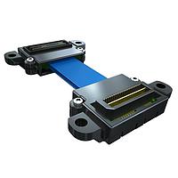 Samtec EQCD-020-40.00-TEU-TTR-1-B Micro Coax Ribbon Cable 0.80 mm Q Strip(R) Coax Cable Assembly