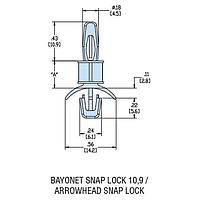 Heyco 10079F PCB Support HLSP3-06 V-0 NATURAL