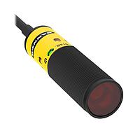 Banner Engineering S18-2VPFF200-2M Photoelectric Sensors S18-2 Series: Fixed Field; Range: 200 mm; Input: 10-30 V dc; Outputs: complementary PNP; 2 m 4-conductor PVC Cable