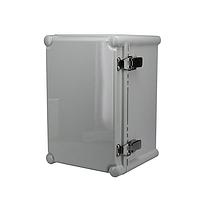 Bud Industries PTH-22446 Electrical Enclosures PC+10% Fiberglass Box with Self-Locking Latch (11 X 7.5 X 7.1 In)