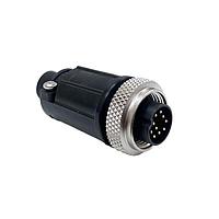 CONXALL SF3282-10PG-520 Connector Assemblies Cble End 10 Male Pin Sldr .200IN GrmtID