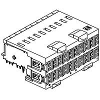 EDAC 500-040-225-G02 Headers ZD+ Connector, Female, R/A, 2 Pair