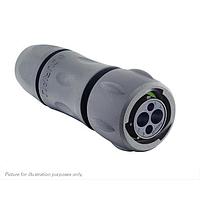 Eaton Souriau-Sunbank UTSX6JC102W2S Plugs Plug, with cable gland backshell, for 4 female contacts, IP68/69K