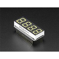 Adafruit 3109 LED Lighting Development Tools Adafruit 0.56 4-Digit 7-Segment Display w/ FeatherWing - White