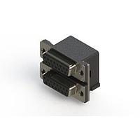 EDAC 662-015-664-001 Dual Port D-Sub Connectors Right-angle Dual Port D-Sub Connector