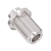 Radiall R161322000 Connectors N / STRAIGHT BULKHEAD JACK PANEL SEAL CLAMP TYPE - CABLE 2.6/50+75