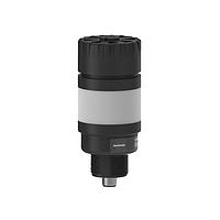 Banner Engineering TL50P1AQ Tower Lights TL50 Pro Tower Light with Audible, Standard Black Housing: 1 Lighted Segment; Voltage: 10-30 V dc; Environ. Rating: IP50; Colors: Multicolor; 5-pin M12 Integral QD