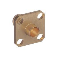 Radiall R125255000 Panel Receptacles SMA / STRAIGHT SQUARE FLANGE JACK SOLDER TYPE CABLE .141