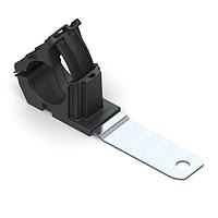 HellermannTyton 151-01482 Ratchet Clamp Ratchet P-Clamp, 0.76 - 1.42" Bundle Dia, 180 Long, 0.51" Hole Dia, PA66HIRHSUV/ST/ZN, Black, 140/ctn