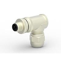 AMP Connectors - TE Connectivity T4113012031-000 Right Angle M12 M 3P GOLD A_CODE RA SHIELDED PG9