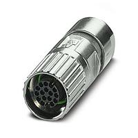 PHOENIX CONTACT 1629051 Standard Circular Connector Cable connector  straight  shielded: yes  Screw locking  M17  No. of pos.: 17  type of contact: Pin  Crimp connection  cable diameter range: 5.5 mm ... 9.5 mm  coding:N