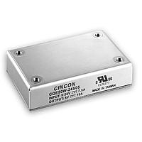 Cincon CQE50W-24S05 Isolated DC-DC Converter, Quarter Brick with Heatsink, Chassis Mount, 50 Watt, 4:1 Input Range, 24VDC Input, 5VDC Output, 220uF/100V