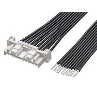 Molex 221959-1102 Discrete Wire CLIKMatetoPigtail (OTS) Cable Asmbly 2mm Ptch Sngl Row 150mm Lngth 10 Ckts Wht