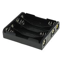 Eagle Plastic Devices 12BH441D-GR Battery Clip 4 "AAA" W/TABS BLK