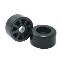 Essentra Components BRR025C Screw On Bumper Feet ROUND RECESSED BUMPER:LDPE BLACK