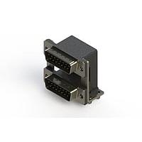 EDAC 661-015-264-040 Dual Port D-Sub Connectors Right-angle Dual Port D-Sub Connector