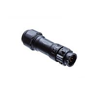 Amphenol LTW BD-03BMMA-QL8LP0 Standard Circular Connector X-Lok, Standard Size, Plastic, 5A, 03 pins, Male Connector, Male Contact, Straight, Push Lock, Crimp, Field Installable, F8.0 - F10.0mm, IP68