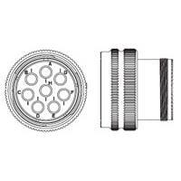 Raychem - TE Connectivity 1811928-9 Rack & Panel Connectors 8Q8 Size 25 Plug Kit B Key