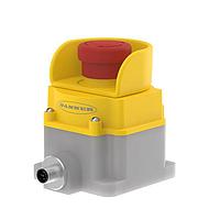 Banner Engineering SSA-EB1PLXR-02ED1Q5A Push-Pull Emergency Stop: Flush Mounting 40 mm Push Button; Environ. Rating: IP65; Lighted; Color: Red Flashing; 2 N.C. Safety Contacts ; AB ArmorBlock; 5-pin M12 QD