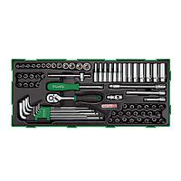 TOPTUL GTB7202 1/4" DR. Socket & Ball Point Hex Key Wrench Set (72 pcs)