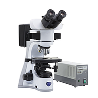 Optika B-510FL Trinocular HBO fluorescence microscope (IOS W-PLAN F 40x/0.75)