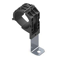 HellermannTyton 151-01628 Ratchet Clamp Ratchet P-Clamp, 1.38 - 2.01" Bundle Dia, 90 Long, 0.26" Hole Dia, PA66HIRHSUV/ST/ZN, Black, 140/ctn