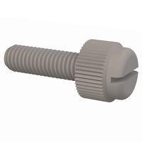 Essentra Components 50M050080T016 Slotted Thumb Slotted Thumb Screw, M5 X .8 Thread, 16mm Lg