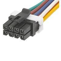 Molex 45132-0801 Discrete Wire Cable Assemblies Microfit TPA 8CKT DR CBL ASSY 150MM BLK