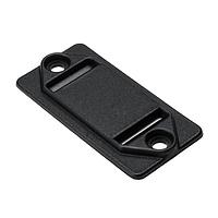 HellermannTyton GTM1000C2 Cable Tie Mounts Grip Tie Mount for 0.75" Wide Grip Tie, Without Adhesive, PA66UV, Black, 100/pkg