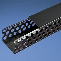 Panduit D1.5X3BL6 Round Hole Wiring Duct Round Hole Duct, PVC,1.5X3X6',Black