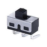 Same Sky (formerly CUI Devices) SLW-1276466-3A-RA-N-D Slide Switch 12.7 x 6.4 x 6.6 mm, 3 mm Raised Slide Actuator, Right Angle, Through Hole
