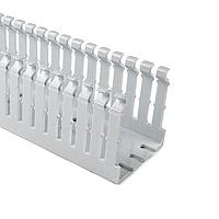 HellermannTyton 184-15102 High Density Slotted Wall Wiring Duct High Density Slotted Wall Wiring Duct, 1.5" x 1", Non-Adhesive, PVC, White, 120ft/Carton