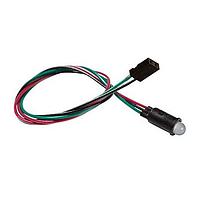 BIVAR PM5GDLW6-CC2 LED Panel Mount Indicators Green 565nm 3mcd Diff Wire & Con
