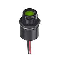 APEM QRM145BXXHR24E Indicators 24VDC BRGHT RED LED 14mm Blk, Wire Pottd