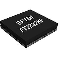 FTDI Chip FT2232HPQ-TRAY Bridge, USB to UART/FIFO USB Bridge Type-C 3.0 32-Bit 8kB 48kB
