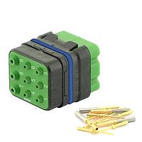 Eaton Souriau-Sunbank 8MQ2M0936PAE Modular Connectors - Push Pull MQuick module, sealed, with male crimp contacts