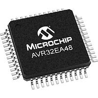 Microchip Technology AVR32EA48T-E/PT MCUs 32KB, RWW, 4KB RAM, 48p, 20MHz, CFD, 12b ADC, PGA, 2xComp, DAC, 3xUART, SPI, TWI