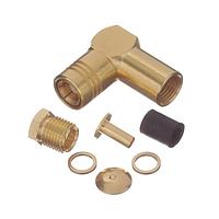 Radiall R114165000 Connectors SMB / RIGHT ANGLE PLUG CLAMP TYPE CABLE 2.6/50+75 S