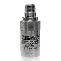 Amphenol Wilcoxon PC420VR-05-IS Vibration Sensors Top exit, 85 C, 4-20 mA ( 5% @ full scale) proportional to Velocity, RMS, 0.5 ips (12.7 mm/sec), MIL-C-5015 connector.