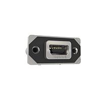 Amphenol Commercial Products MUSBRB551M0 Mini USB Type B Connectors Gen2 Rugged USB Type Mini B Receptacle, IP67,