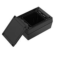 Serpac 133iAC,BK Plastic Recessed, Smooth Top Desktop Enclosure w/ Access Compartment, 4.38x3.25x2.50in.