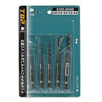 TOP Kogyo EOD-2040 Hex Shank Cobalt Drill Set (4pcs)