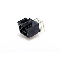Molex 105314-1106 Shrouded NANOFIT HDR RA DLR 6CKT TIN BLK